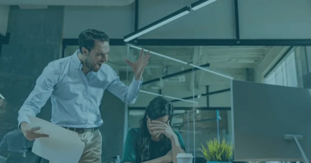 Boss creating a toxic work environment for staff
