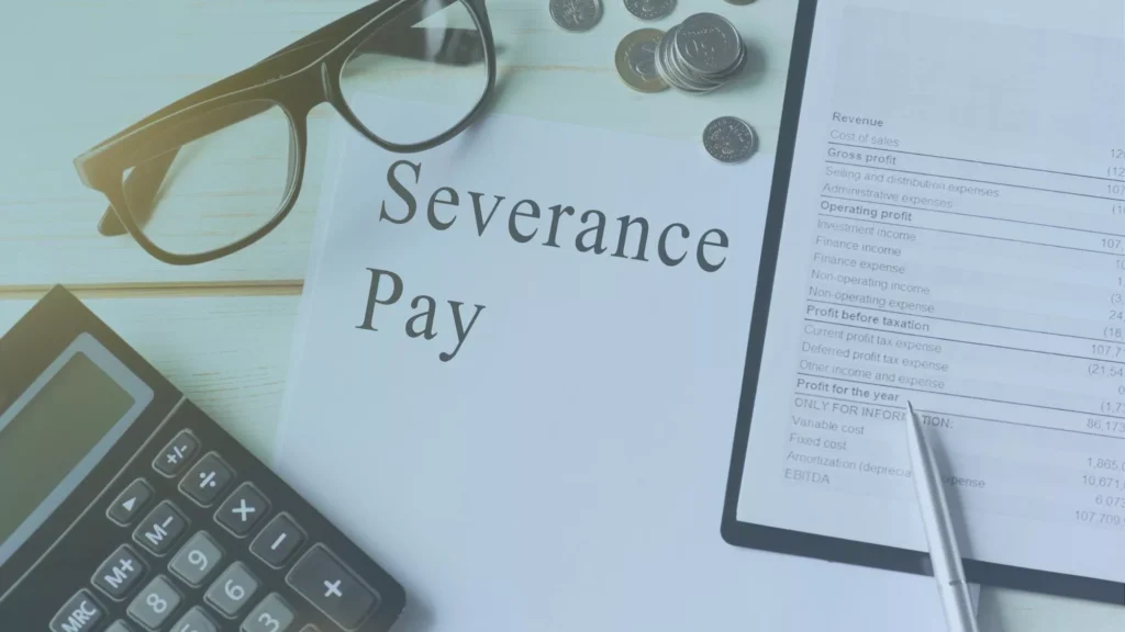 Executive severance pay agreement written by a lawyer.