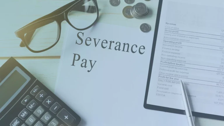 Executive severance pay agreement written by a lawyer.